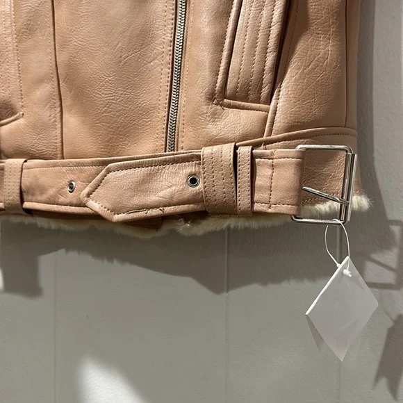 Zara Girls Youth Size 10 Leather Jacket - Picture 7 of 10